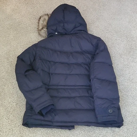 Polo by Ralph Lauren Blue Faux Fur Trim Parka. - Picture 8 of 9